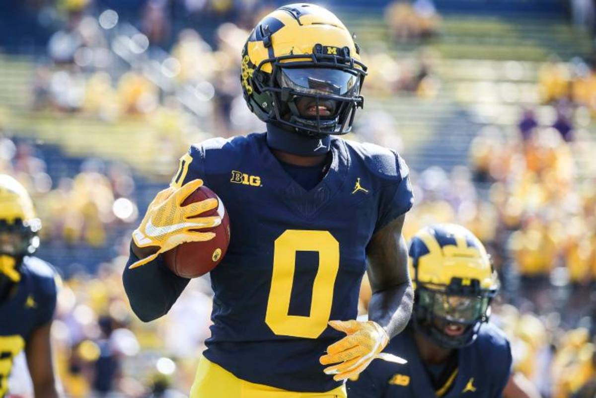 Michigan defensive back Mike Sainristil